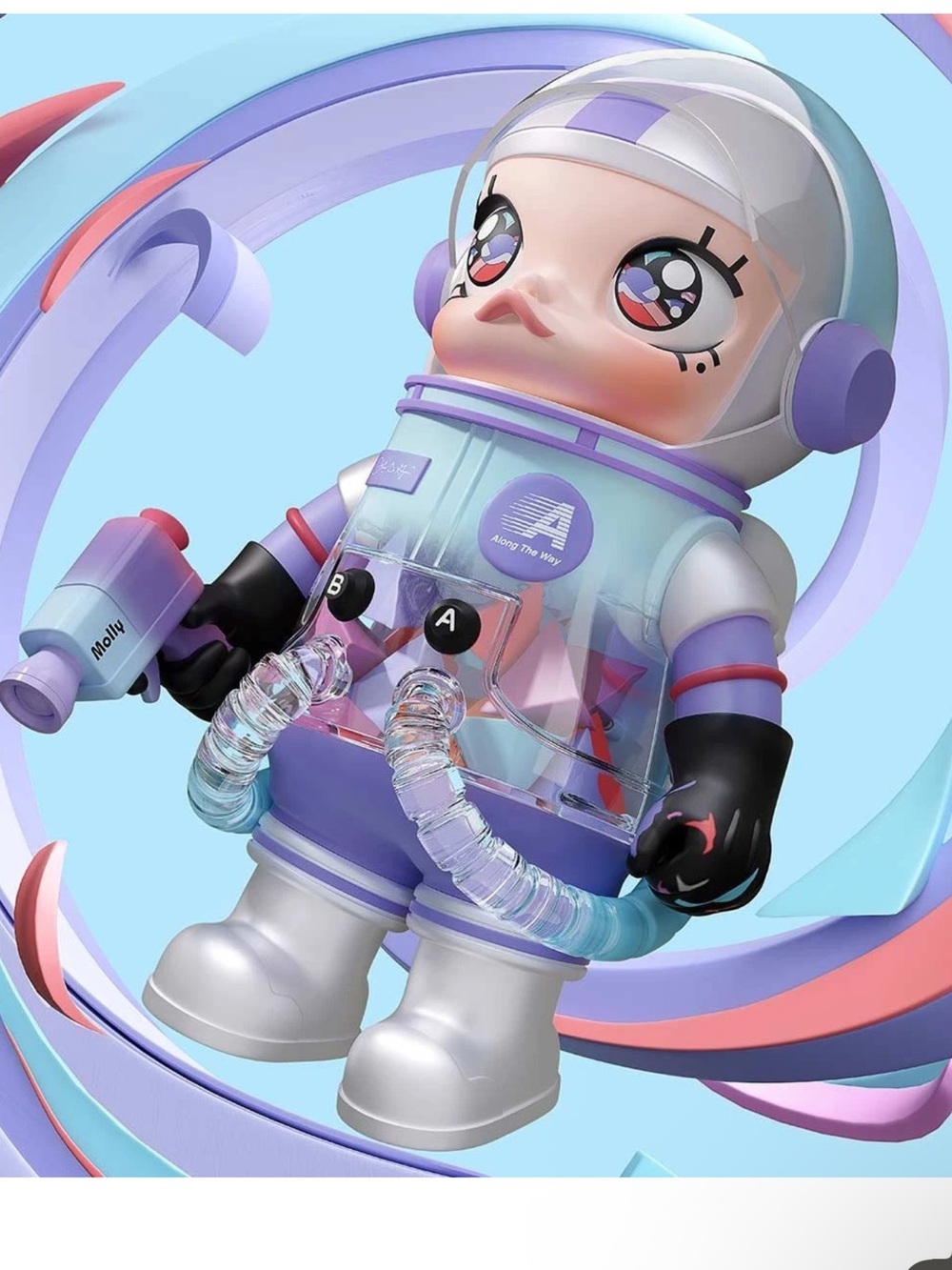 2024 Limited Edition 400% Mega space Molly“ Louis De Guzman” Gorgeous!! open box - Picture 6 of 7